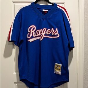 Mitchell & Ness Rangers Blue Jersey
